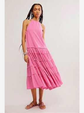 Free People Somewhere Sunny Drop-Waist Maxi Dress